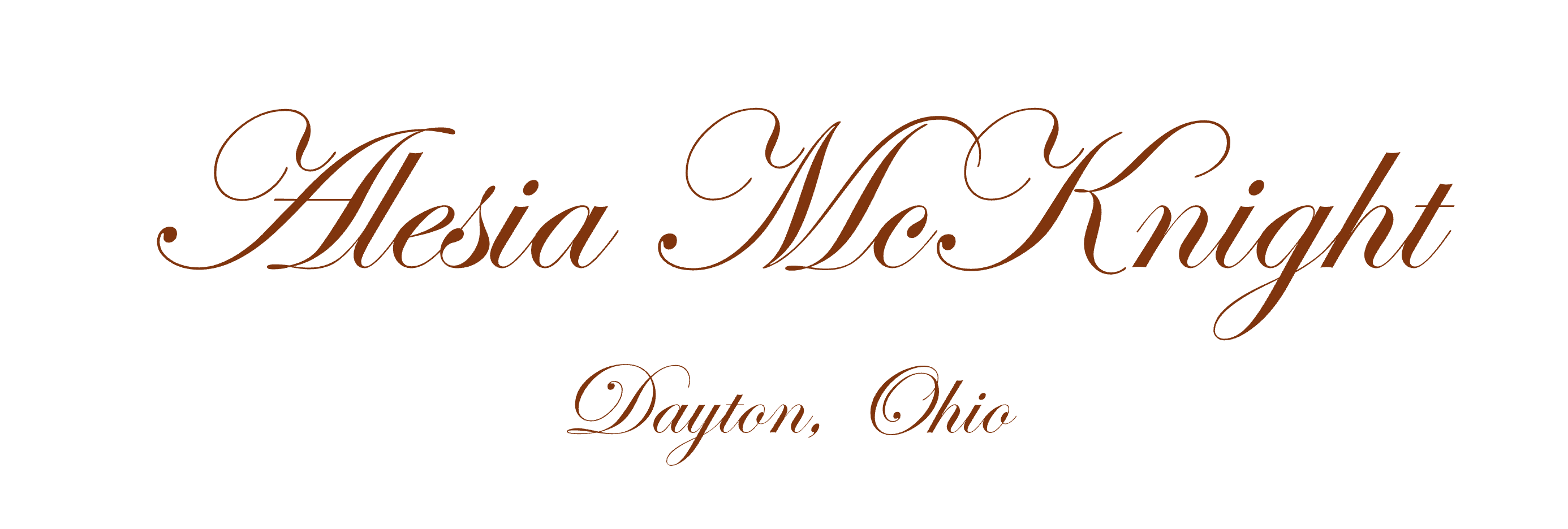 Alesia McKnight, Dayton, Ohio